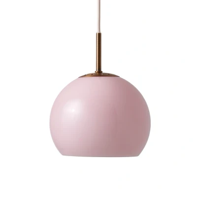 Abbildung von FRANDSEN Pendellampe Ball, opal rosé, Ø 18 cm, Glas