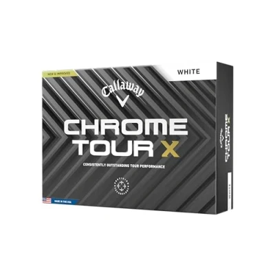 Abbildung von Callaway Chrome Tour X White Golf Balls Basic