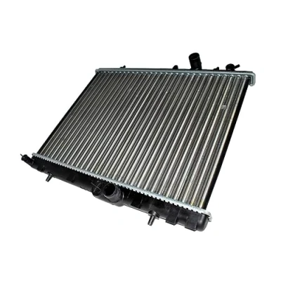 Abbildung von THERMOTEC D7P010TT Kühler, Motorkühlung für Fahrzeuge mit/ohne Klimaanlage 549 380 26 Schaltgetriebe Kühlrippen mechanisch gefügt PEUGEOT: 407 Coupe
