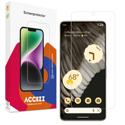 Abbildung von Google Pixel 8 Pro Panzerglas Accezz Gehard Glas Screenprotector Screen Protector aus gehärtetem für das