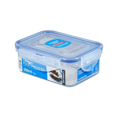 Abbildung von LocknLock PP Classic Vorratsdose, 350 ml, 135 x 102 52 mm, 100 % luft und wasserdicht, Cleveres Verschluss System, Frischhaltedose für Kühlschrank &amp; Gefrierfach
