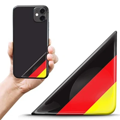 Abbildung von Biomar Labs 2 x 3D Gel Silikon Aufkleber Nummernschild Kennzeichen Tuning Auto Helm Tablet Laptop Handy Deutschland Flagge Fahne F 138