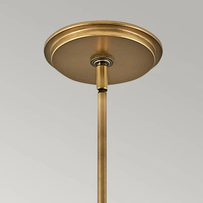 Abbildung von Elstead Lighting QN Echelon 4P QUINTIESSE Hängeleuchte E14 4x40W Stahl, Messing; H:67.4cm Ø45.5cm dimmbar höhenverstellbar
