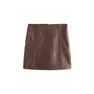 Abbildung von Next Lederrock, Damen, Größe: 46, Chocolate brown