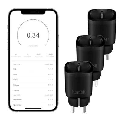 Abbildung von Hombli Smart Plug Schwarz 3er Pack