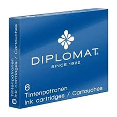 Abbildung von Tintenpatronen Diplomat blau Füllfederhalter 1 Stk.
