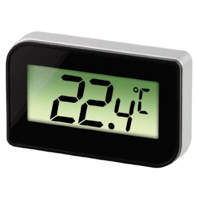 Abbildung von Xavax Digitales Kühlschrankthermometer (zum Aufstellen, Hängen oder magnetischen Anhängen im Kühlschrank, Gefrierschrank, Tiefkühltruhe, min. 30 Grad, max. +70 Grad) Gefrierschrankthermometer schwarz