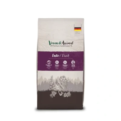 Abbildung von Venandi Animal Premium Katzenfutter Ente, mit viel frischem Geflügel, Trockenfutter, getreidefrei 1er Pack (1 x 1,5kg)