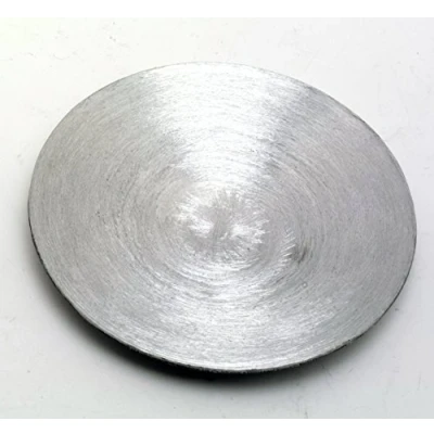Abbildung von Kerzenteller, Dekoteller aus Alu gewölbt in Silber Ø 12,5 cm