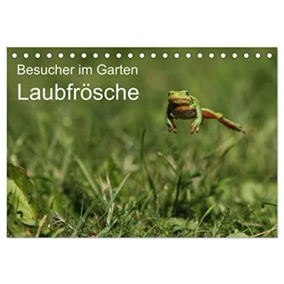 Abbildung von Besucher im Garten Laubfrösche (Tischkalender 2025 DIN A5 quer), CALVENDO Monatskalender