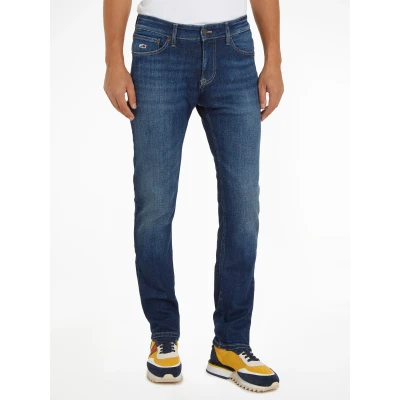 Abbildung von Tommy Jeans Scanton Slim Fit, Herren, Größe: 32x34, Denim dark