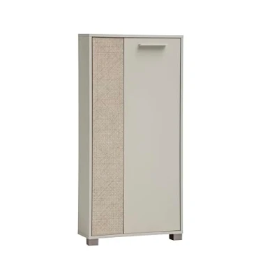 Abbildung von Schildmeyer Highboard Edno 159989, cremebeige/Canasta Dekor, 59,8 x 19,5 124 cm