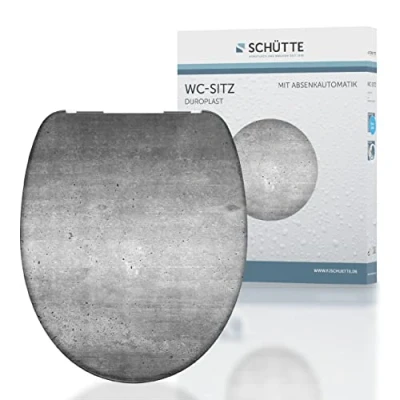 Abbildung von Schütte WC Sitz &quot;Industrial Grey&quot;, Duroplast, mit Absenkautomatik