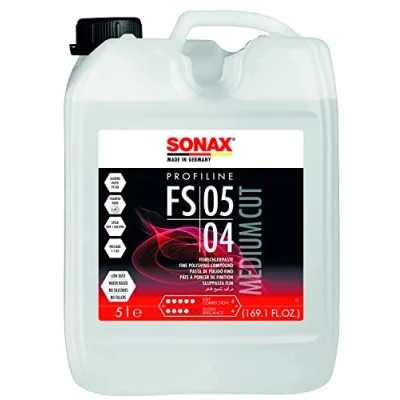 Abbildung von SONAX PROFILINE FS 05 04 (5 Liter) Politur zur Entfernung von Staubeinschlüssen, Farbnebel, Schleifspuren Art Nr. 03195000