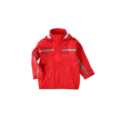 Abbildung von BMS Matsch Regenjacke / wasserabweisende Jacke für Kinder, Größe: 74, Rot