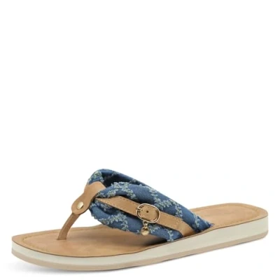 Abbildung von Tamaris Zehentrenner &quot;AVRIL&quot;, Sommerschuh, Flats, Schlappen mit T Logoanhänger
