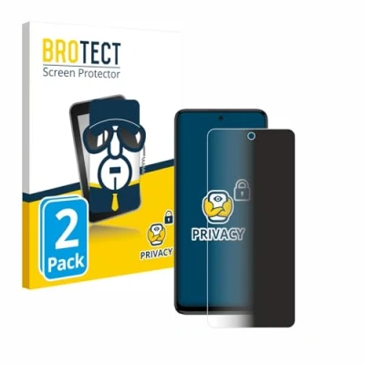 Abbildung von BROTECT (2 Stück Anti Spy Blickschutzfolie für Motorola Moto G54 Privacy Screen Protector [Displayschutz Folie, Sichtschutz, Blaulichtfilter]