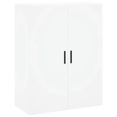 Abbildung von vidaXL Wandschrank, Hängeschrank mit viel Stauraum, Wandmontage Badezimmerschrank, Aufbewahrungsschrank für Wohnzimmer Schlafzimmer, Weiß