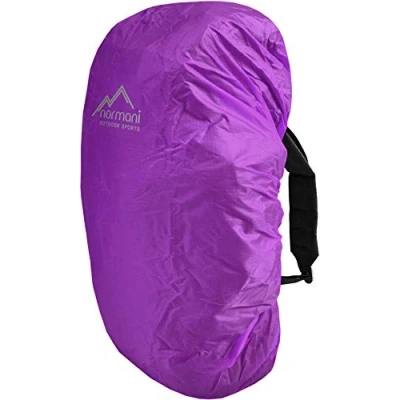 Abbildung von normani wasserdichter Regenueberzug Raincover Regenhülle für Backpacks Rucksack Farbe Violett Größe 20 35 Liter