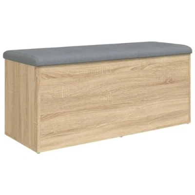 Abbildung von vidaXL Sitzbank mit Stauraum Sonoma Eiche 102x42x45 cm Spanplatte