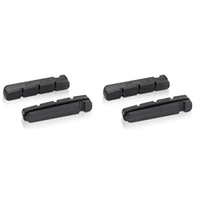 Abbildung von XLC Unisex Erwachsene Bremsschuhe Ersatzbremsgummi BS X15 4er Set für Alufelgen Shimano Type, Schwarz, Einheit