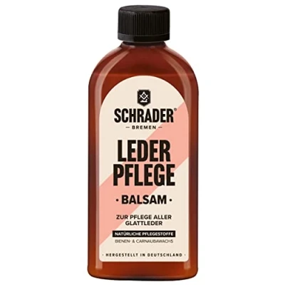Abbildung von Schrader Leder Pflege Balsam 250 ml Lederreiniger (für Ledermöbel &amp; Lederkleidung Made in Germany)