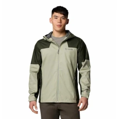 Abbildung von Columbia Men&#039;s Inner Limits 3 Jacket, Waterproof Rain Safari/Greenscape, XXL