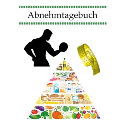 Abbildung von Abnehmtagebuch: Diät Tagebuch zum Eintragen, DIN A5 endlich schlank durch das Aufschreiben deiner Kalorien und Mahlzeiten