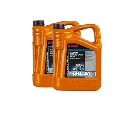 Abbildung von ROWE 2x 5 Liter HIGHTEC SUPER LEICHTLAUF HC O SAE 10W 40 Motorenöl PKW Motoröl für Otto und Dieselmotoren mit ohne Turboaufladung