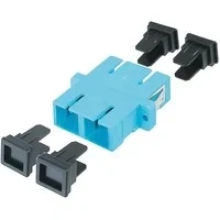 Abbildung von DIGITUS LWL Kupplung SC / OM3 Multimode Fibre Optic Netzwerk Technik Farbe Blau