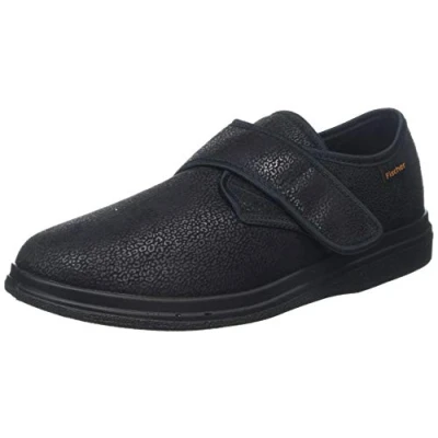 Abbildung von Fischer Markenschuh Ortho Hausschuh mit Klettverschluss, Weite K, Frotteefutter, Reptilstretch
