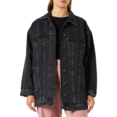 Abbildung von JJXX Women&#039;s JXALISON Oversized Long Jacket CR504, Black Denim, XS
