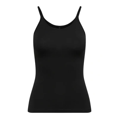 Abbildung von ONLY Damen T Shirt onlLOVE Strap Singlet, Einfarbig, Gr. 34 (Herstellergröße: XS), Schwarz