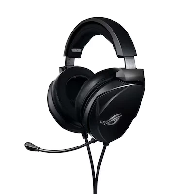Abbildung von ASUS ROG Theta Electret Gaming Headset (3,5mm, Bügelmikrofon, kompatibel mit PCs, Smartphones, Notebooks, Konsolen, Nintendo Switch) schwarz