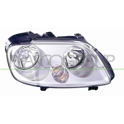 Abbildung von PRASCO VG9044903 Scheinwerfer rechts H7/H1 chrom mit Stellmotor für LWR VOLKSWAGEN: Touran I, Caddy 3 Kombi, Kastenwagen