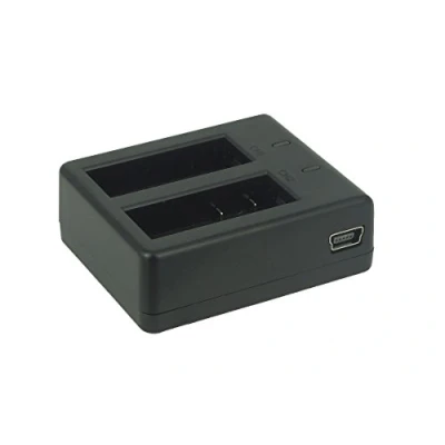 Abbildung von Dual Ladeschale (USB) für Qumox SJ4000, SJ4000+, SJ5000, SJ5000+, SJ5000X Elite/SJCam M10(+), X1000 / DBPower EX4000, EX5000 ... s. Liste!