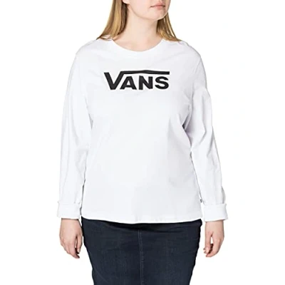 Abbildung von Vans WM Flying V Classic LS BF Sweatshirt, Damen, Größe: 32, White