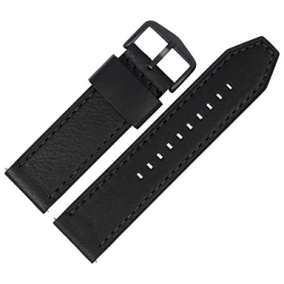 Abbildung von Fossil Uhrenarmband 24mm Leder Schwarz JR 1354 LB JR1354