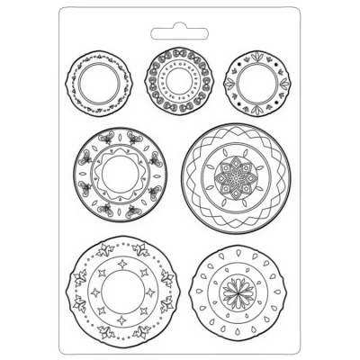 Abbildung von Stamperia K3PTA5605 Soft Mould A5 Casa Granada plates, Multicoloured, 2