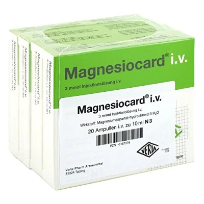 Abbildung von Magnesiocard i.v. Injektionslösung 20X10 ml