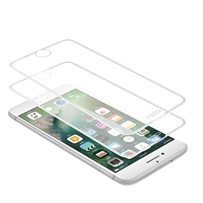 Abbildung von WEOFUN 2 Stück 3D Schutzfolie für iPhone 6 / 6S 7 8 (4.7Zoll) Weiß