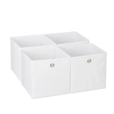Abbildung von relaxdays Aufbewahrungsbox im 4er Set, Weiß