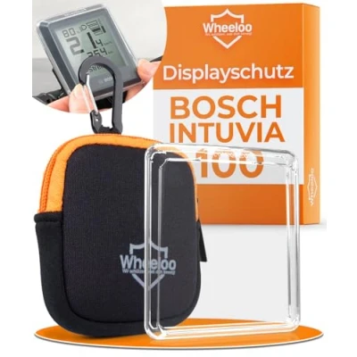 Abbildung von Wheeloo Bosch Intuvia 100 Displayschutz Set I E Bike Schutzhülle transparent &amp; wasserabweisend Ebike Display Schutz Abdeckung