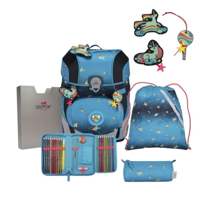 Abbildung von DerDieDas ErgoFlex Tiny LED Set Rainbow Star Schulrucksack