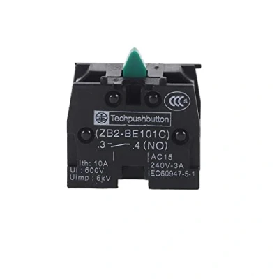 Abbildung von 10 Stück XB2 Kontaktblock Druckschalter ZB2 BE101C (NO) BE102C (NC) Joystick Schalter Ersetzt 10A 600V (Color : NO)
