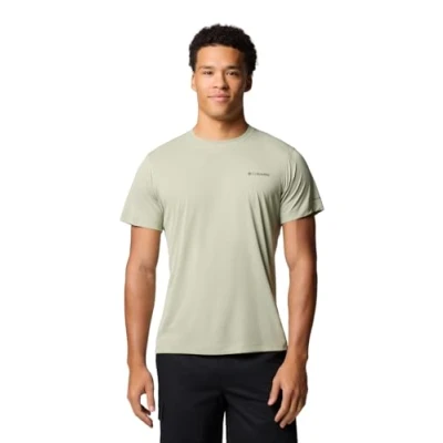 Abbildung von Columbia Men&#039;s Zero Rules Light Short Sleeve Crew, Technical T Shirt, Safari, S