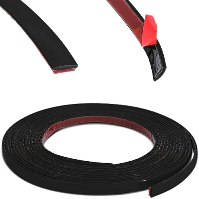 Abbildung von RECAMBO Zierleiste Schwarz Vielseitig, Flexibel &amp; Selbstklebend 18mm x 5m