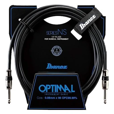 Abbildung von Ibanez NS10 10 ft 2 Straight Plugs Optimal Instrument Cable