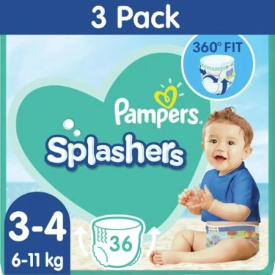 Abbildung von Pampers Splashers Schwimmwindeln Gr 3/4 12er Pack