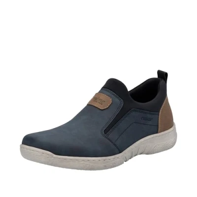Abbildung von Rieker Herren 03555 Slipper, Blau, 43 EU